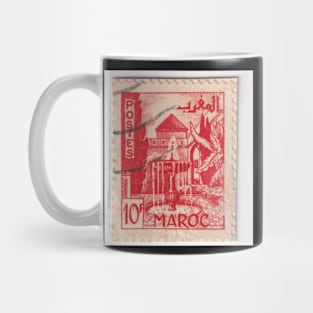 Red Moroccan Stamp, 1950 Mug